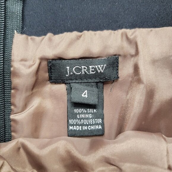 J Crew Silk Petal Mid Length Crepe De Chine A Line Skirt Size 4 - Picture 7 of 10